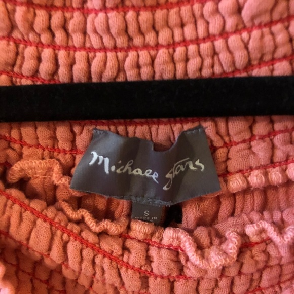 Michael Stars NWT Coral Tassel Trim Top - Picture 4 of 5